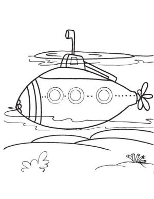 Denizaltı boyama sayfası,  coloring page, Denizaltı Çocuklar İçin Yazdırılabilir, 