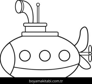 Denizaltı boyama sayfası – PDF indir, sevimli karakter