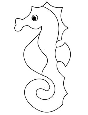 Denizatı boyama sayfası,  coloring page, Kolay Denizatı, 