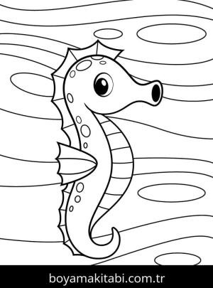 Denizatı boyama sayfası – yaratıcılığı geliştirir, keyifli zaman