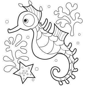 Denizatı boyama sayfası,  coloring page, Denizatı ücretsiz yazdırılabilir, 