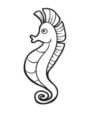 Denizatı boyama sayfası,  coloring page, Bir denizatı, 