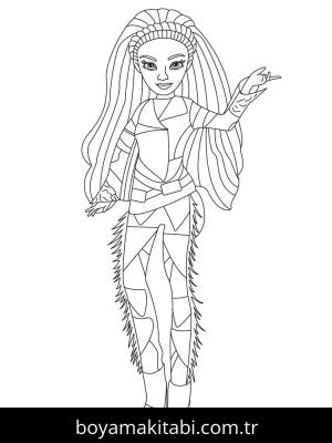Descendants boyama sayfası – keyifli zaman, renkli çizimler