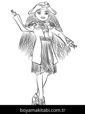 Descendants boyama sayfası – boyama çalışması, yaratıcılığı geliştirir