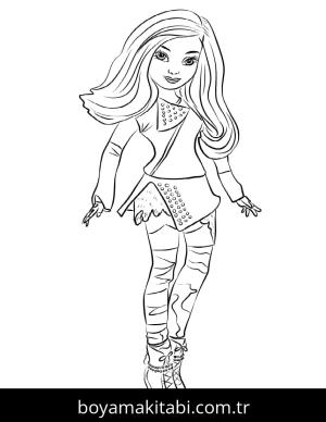 Descendants boyama sayfası – boyama çalışması, yaratıcılığı geliştirir