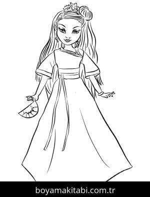 Descendants boyama sayfası – çocuklar için, çizgi film temalı