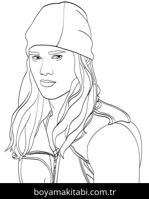 Descendants boyama sayfası – basit çizim, kolay boyama