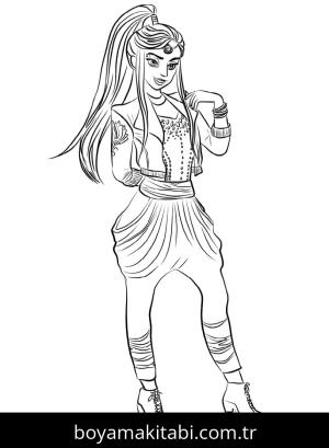 Descendants boyama sayfası – yaratıcılık, eğlenceli etkinlik
