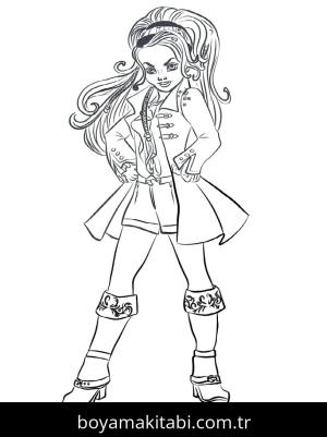 Descendants boyama sayfası – çocuk aktivitesi, PDF indir