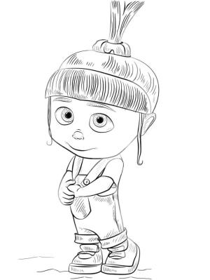 Despicable Me boyama sayfası,  coloring page, Çılgın Hırsız’dan Agnes, 