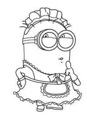 Despicable Me boyama sayfası,  coloring page, Hizmetçi Köleler, 