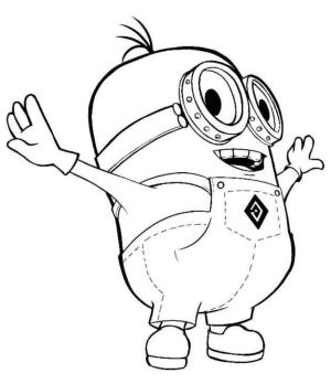 Despicable Me boyama sayfası,  coloring page, Bebek Köleleri, 