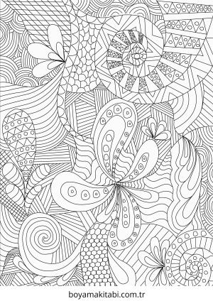 Detaylı boyama sayfası – renkli çizimler, okul öncesi