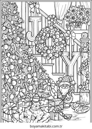 Detaylı boyama sayfası – çocuk aktivitesi, PDF indir