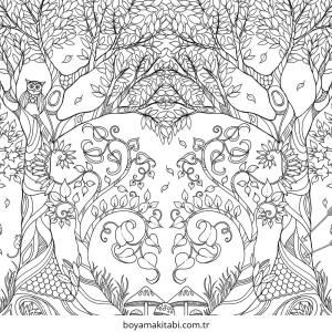 Detaylı boyama sayfası – eğlenceli etkinlik, el becerilerini geliştirir