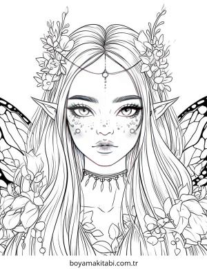 Detaylı boyama sayfası – eğitici aktivite, yaratıcılık