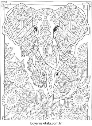 Detaylı boyama sayfası – çizgi film temalı, basit çizim