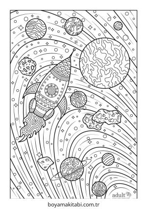 Detaylı boyama sayfası – okul öncesi, evde etkinlik