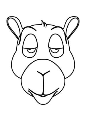 Deve boyama sayfası, Camel coloring page, Deve Başı, 