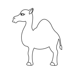 Deve boyama sayfası, Camel coloring page, Deve ücretsiz Görüntüler, 