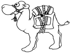 Deve boyama sayfası, Camel coloring page, Deve ücretsiz Fikir, 