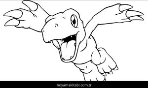 Digimon boyama sayfası – boyama etkinliği, çocuk aktivitesi