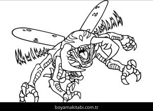 Digimon boyama sayfası – yaratıcılık, eğlenceli etkinlik