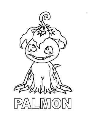 Digimon boyama sayfası,  coloring page, Palmon Komik, 