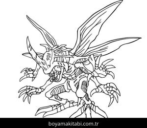 Digimon boyama sayfası – yaratıcılığı geliştirir, keyifli zaman