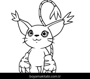 Digimon boyama sayfası – çocuklar için, çizgi film temalı