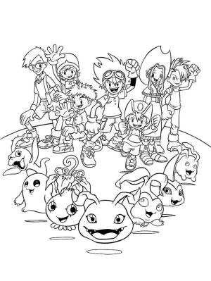 Digimon boyama sayfası,  coloring page, Digimon Characters, 