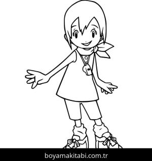 Digimon boyama sayfası – el becerilerini geliştirir, boyama çalışması