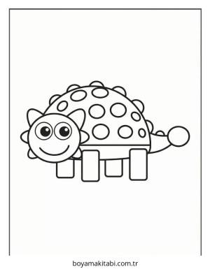 Dinazor boyama sayfası – yaratıcılığı geliştirir, keyifli zaman