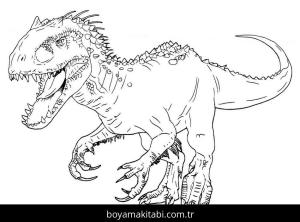Dinazor boyama sayfası – boyama etkinliği, çocuk aktivitesi