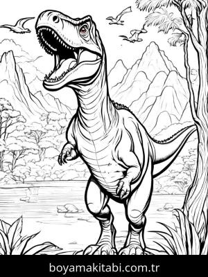 Dinazor boyama sayfası, Dinosaurs coloring page, , 1)