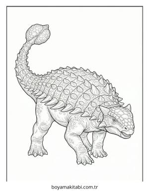 Dinazor boyama sayfası – boyama etkinliği, çocuk aktivitesi