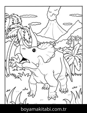 Dinazor boyama sayfası – yaratıcılık, eğlenceli etkinlik