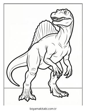 Dinazor boyama sayfası – yaratıcılığı geliştirir, keyifli zaman