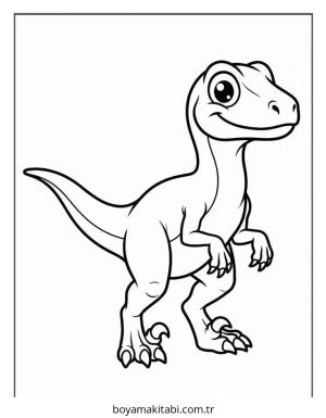 Dinazor boyama sayfası – eğitici aktivite, yaratıcılık