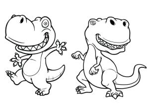 Dinazor boyama sayfası,  coloring page, Bebek T-Rex, 