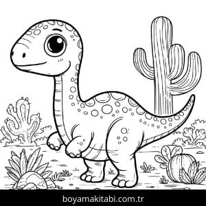 Dinazor boyama sayfası – evde etkinlik, ücretsiz yazdır