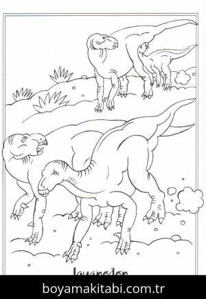 Dinazor boyama sayfası – okul öncesi, evde etkinlik