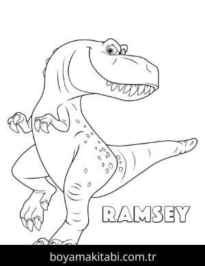 Dinazor boyama sayfası – evde etkinlik, ücretsiz yazdır