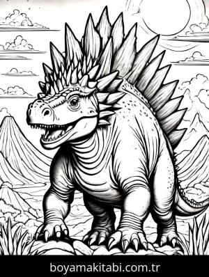 Dinazor boyama sayfası, Dinosaurs coloring page, , 16)