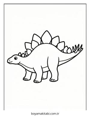 Dinazor boyama sayfası – boyama etkinliği, çocuk aktivitesi