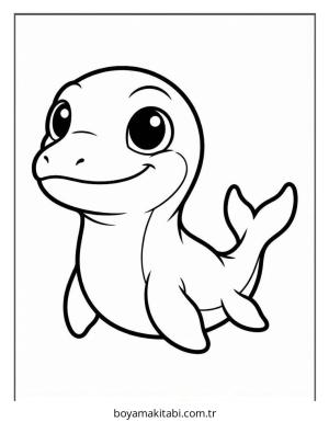 Dinazor boyama sayfası – çocuklar için, çizgi film temalı