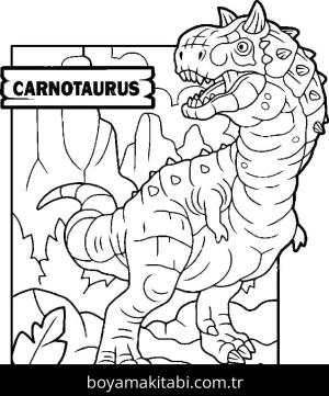 Dinazor boyama sayfası – sanatsal çalışma, çocuklar için