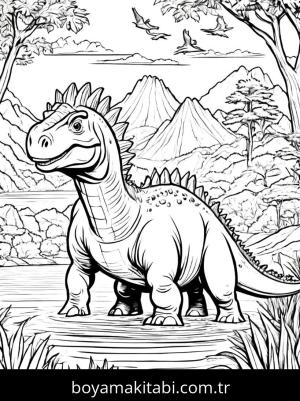 Dinazor boyama sayfası, Dinosaurs coloring page, , 19)