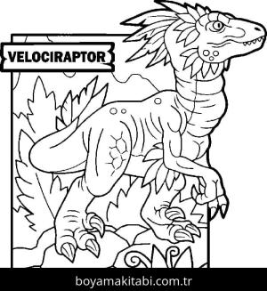 Dinazor boyama sayfası – çocuk aktivitesi, PDF indir