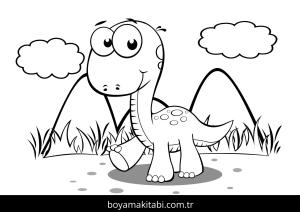 Dinazor boyama sayfası – evde etkinlik, ücretsiz yazdır